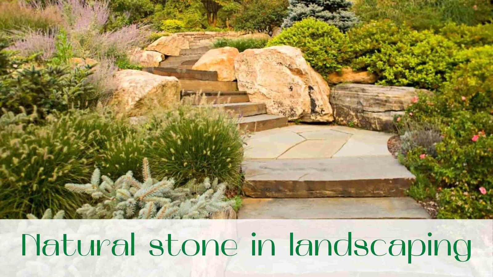 Natural stone in landscaping. Landscaping in GTA