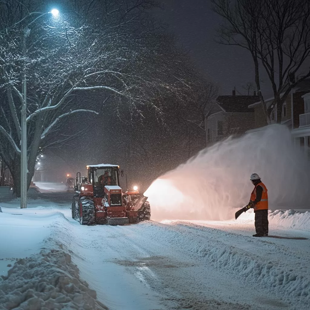 commercial snow removal in Downtown Toronto