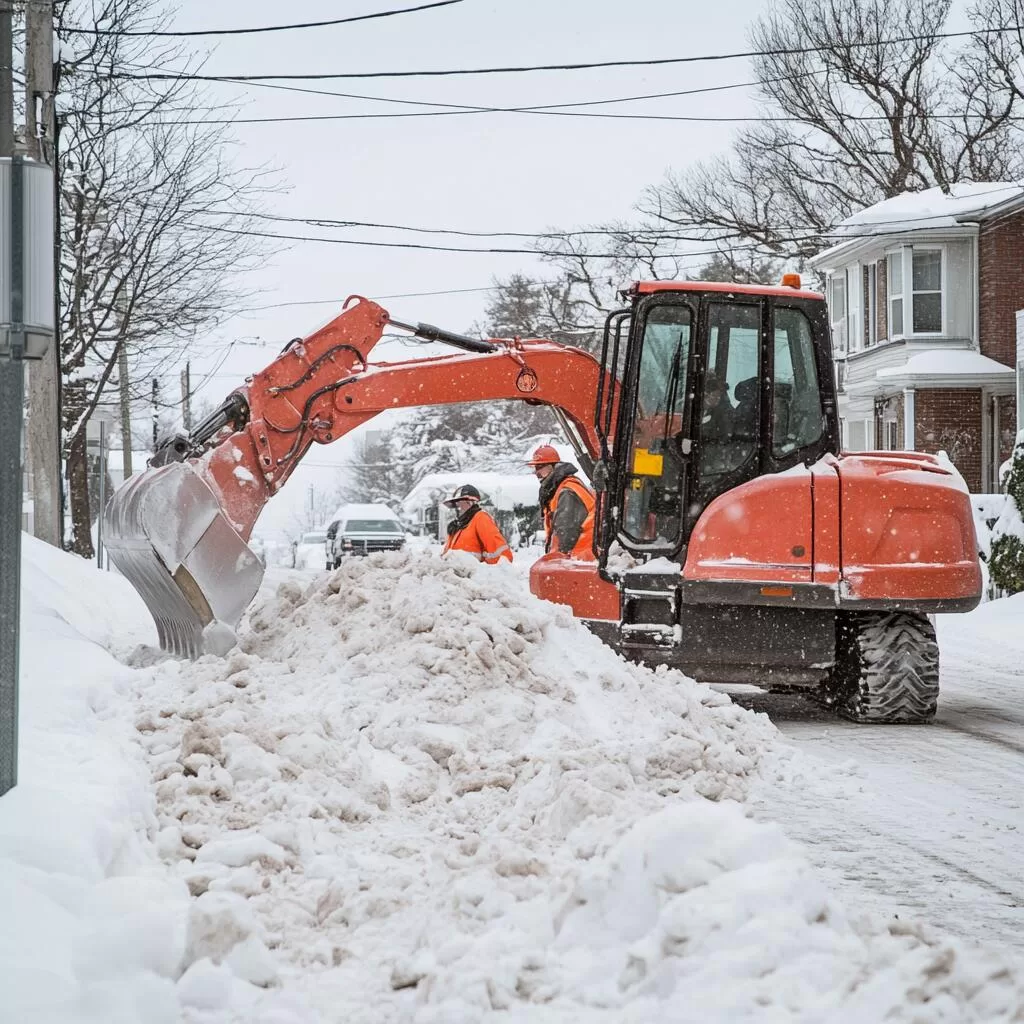 commercial snow removal in King City