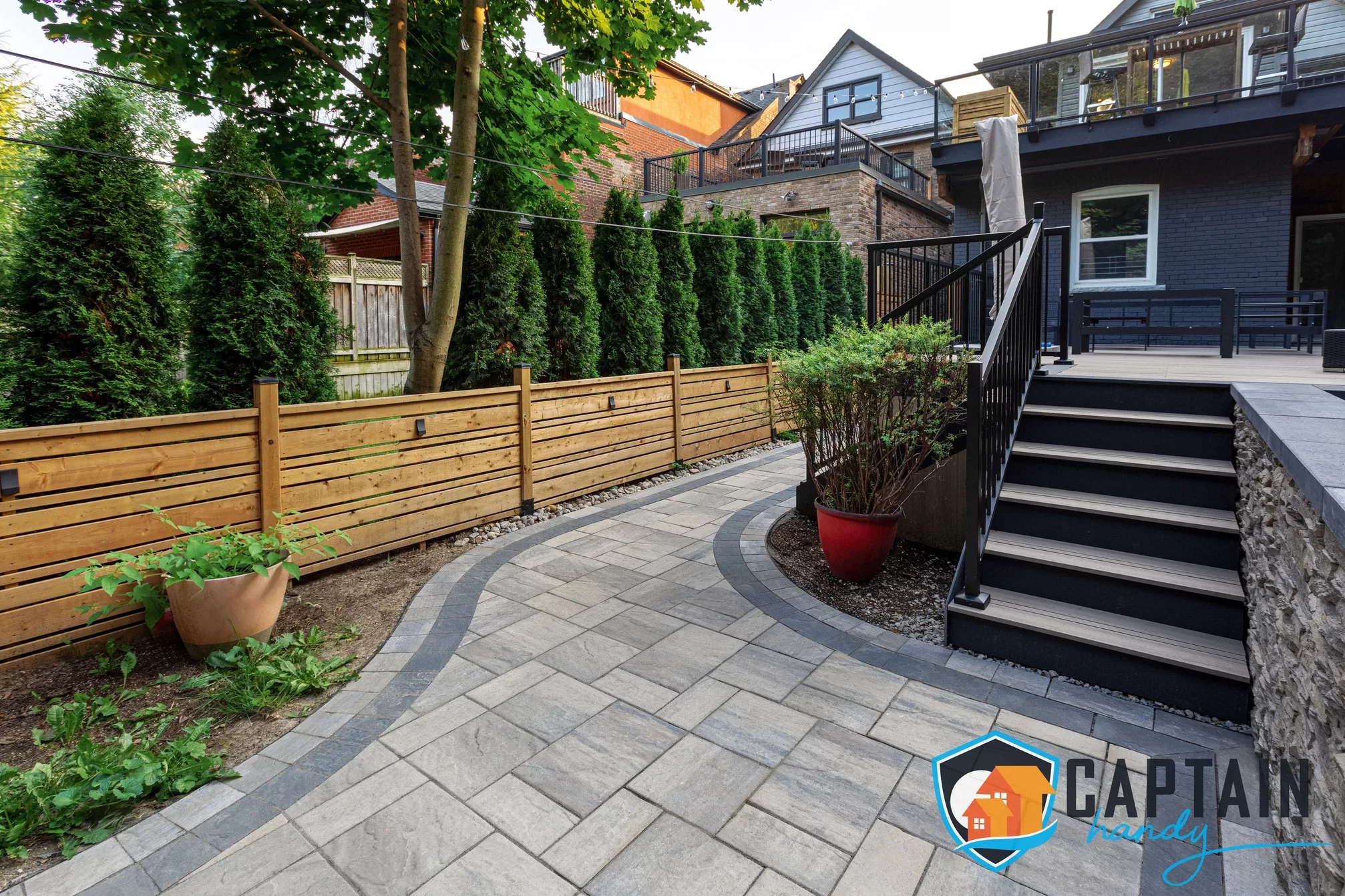 backyard paving in downtown toronto