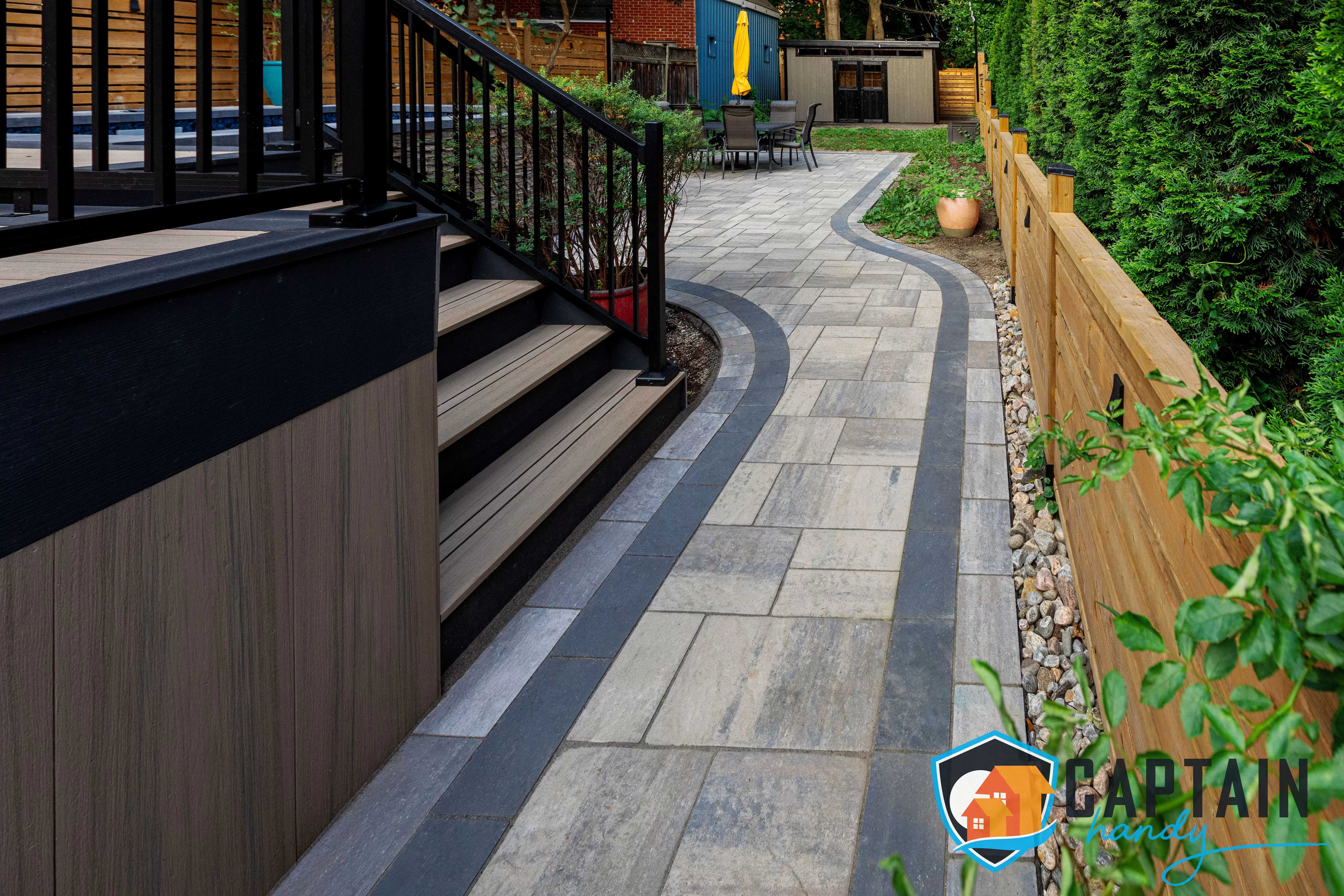 backyard paving in halton hills