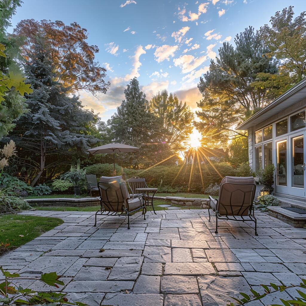 Backyard interlocking in Georgetown