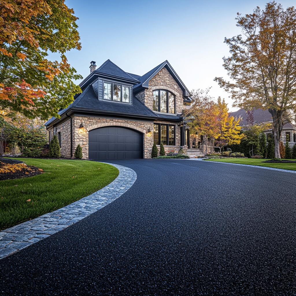 Asphalt Driveway Interlocking in Maple