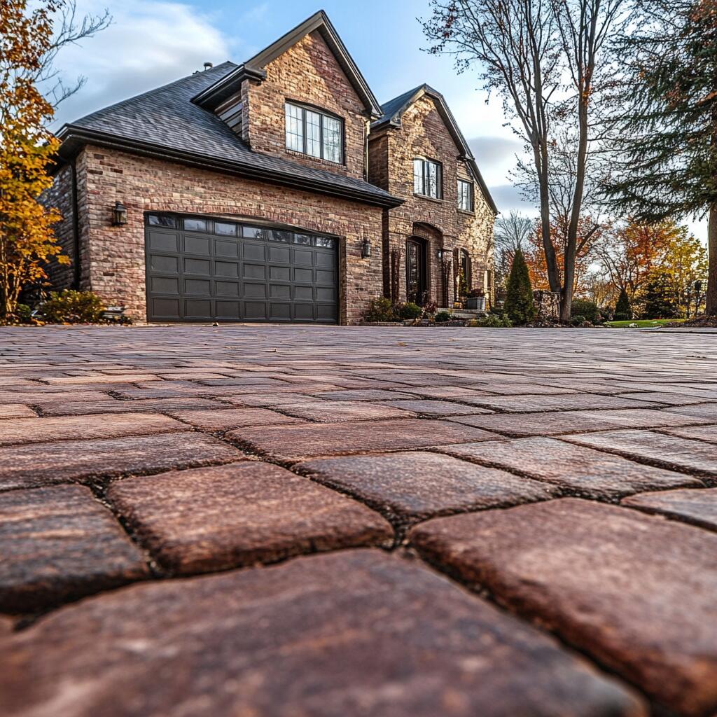 Brick Driveway Interlocking in Unionville