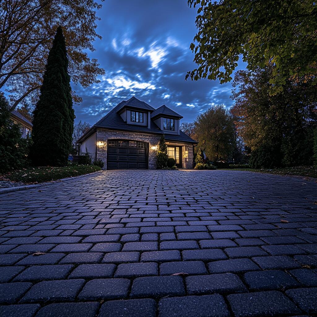 Brick driveway interlocking in Aurora