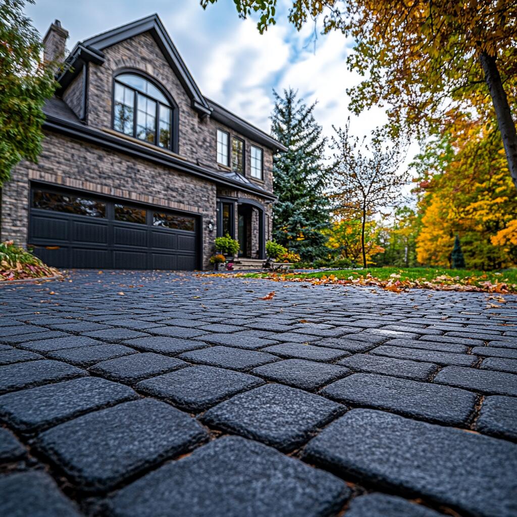 Brick driveway interlocking in Bridle Path