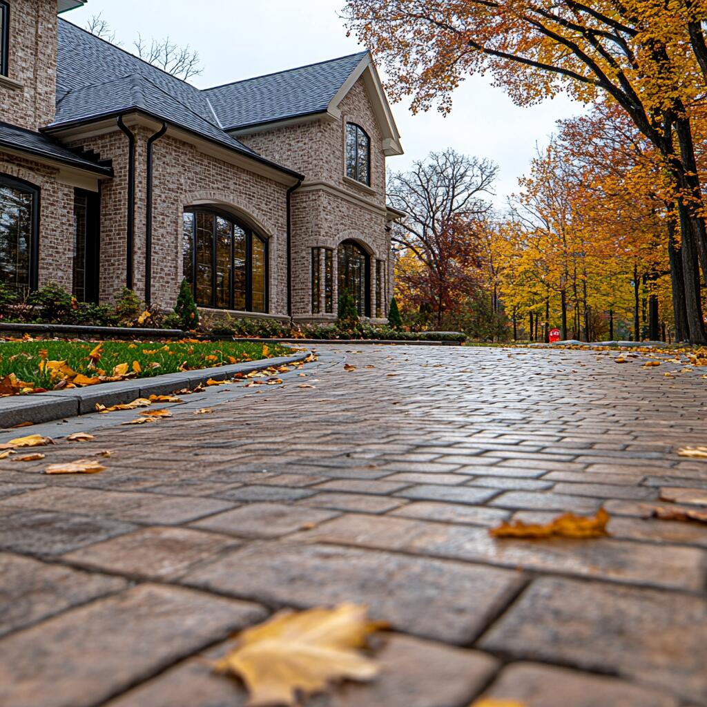 Brick driveway interlocking in Concord