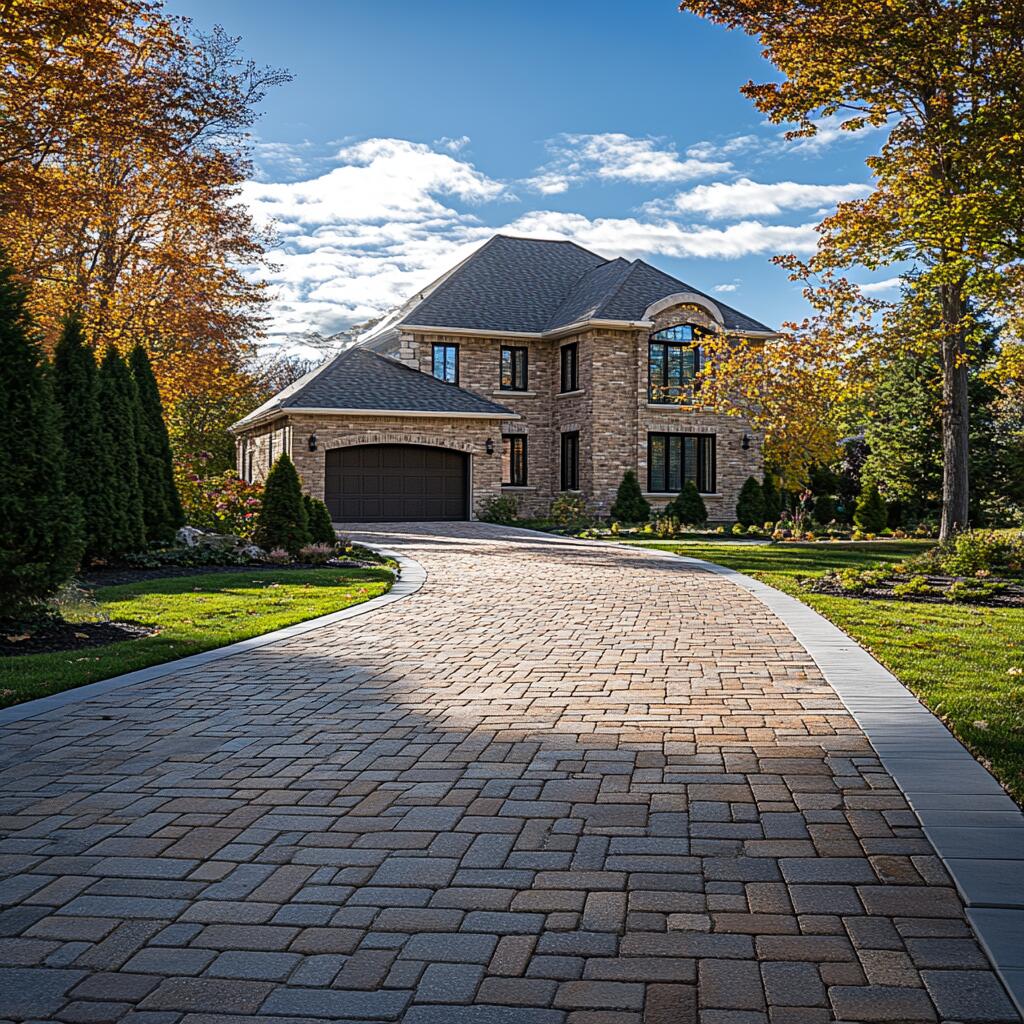 Brick driveway interlocking in Georgetown