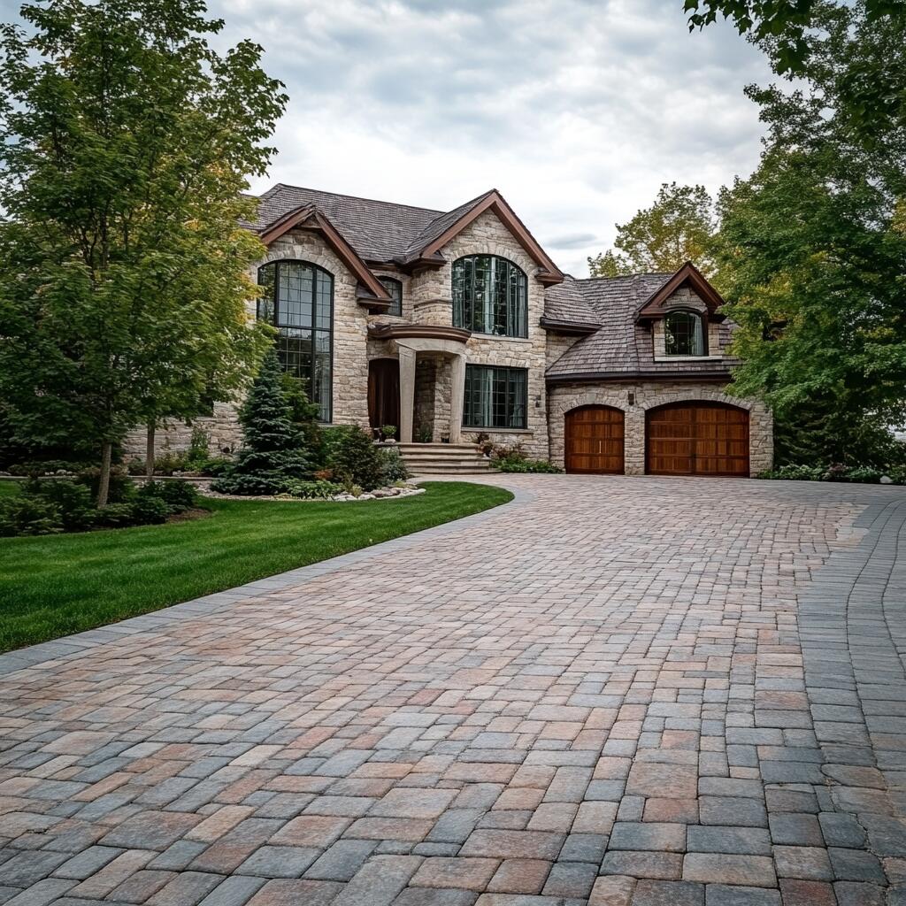 Brick driveway interlocking in Scarborough