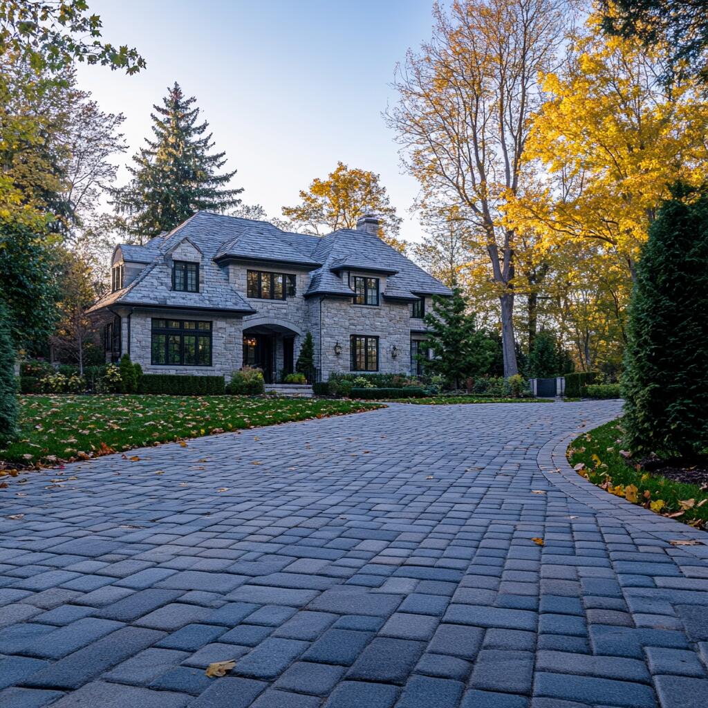 Driveway interlocking in Milton