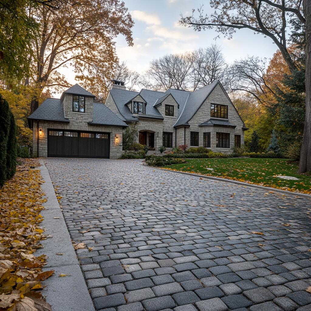 Driveway interlocking in Stouffville