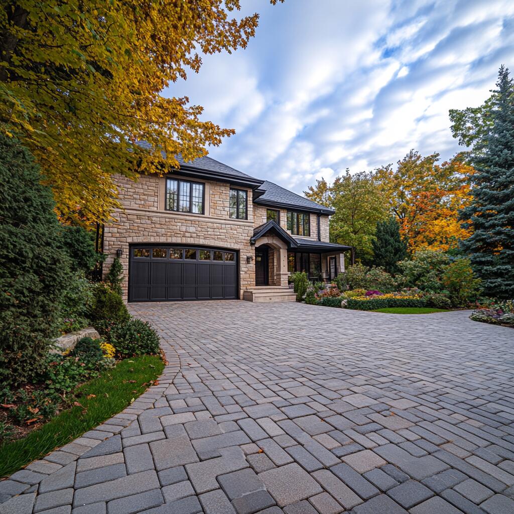 Driveway interlocking in Vaughan