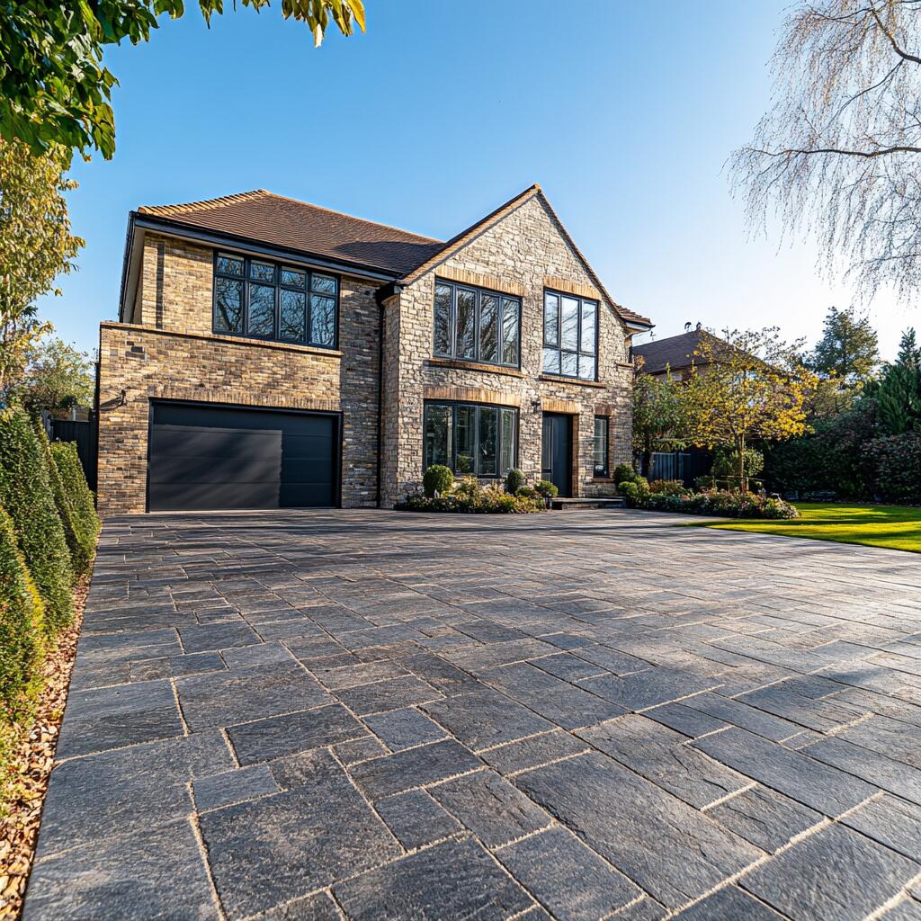 Driveway paving in Maple