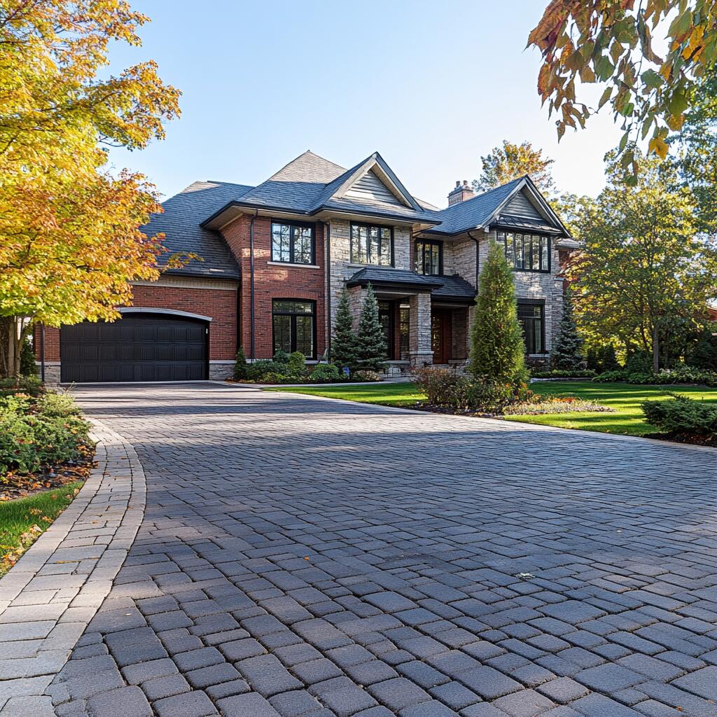 brick driveway interlocking in Newmarket