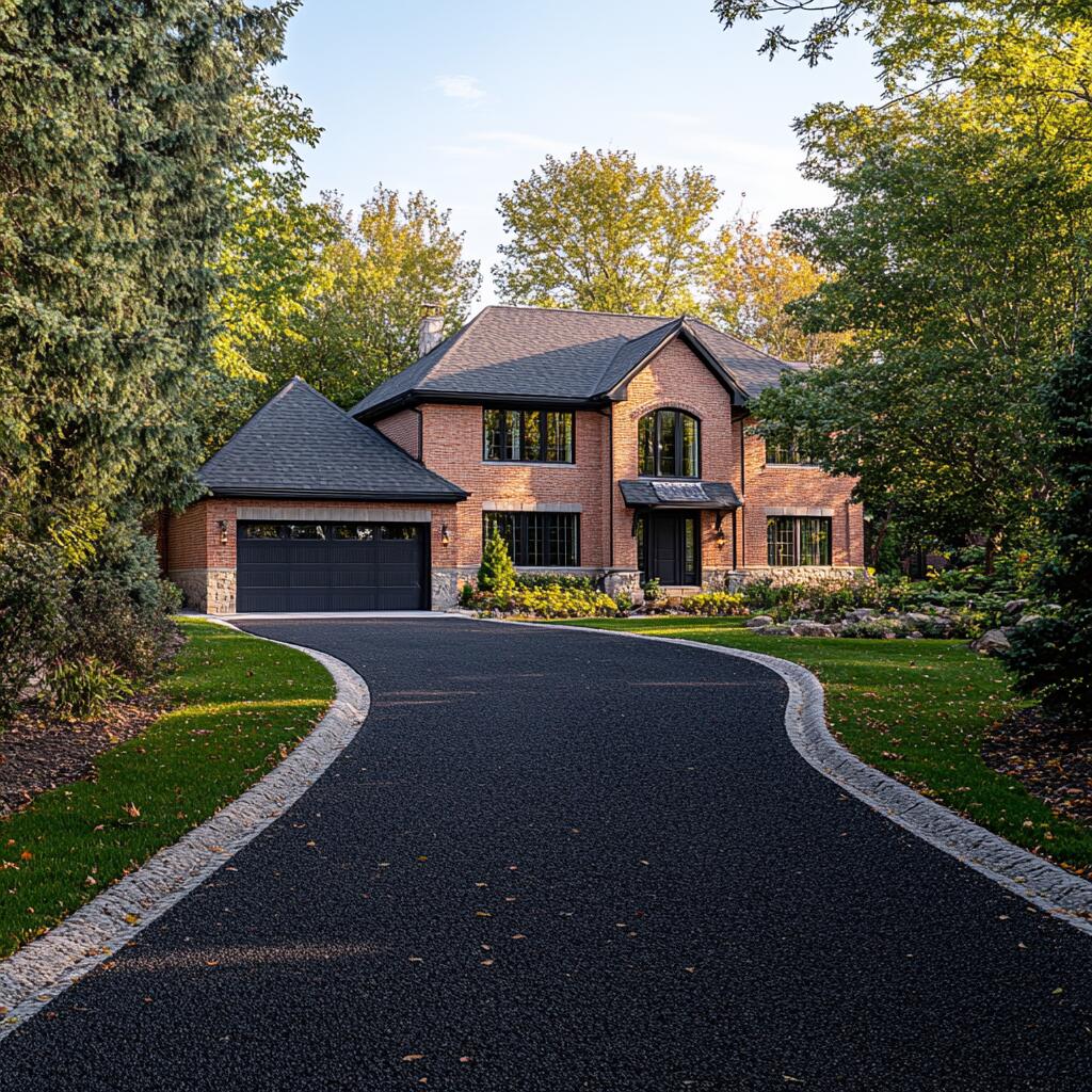 Asphalt driveway interlocking in East York