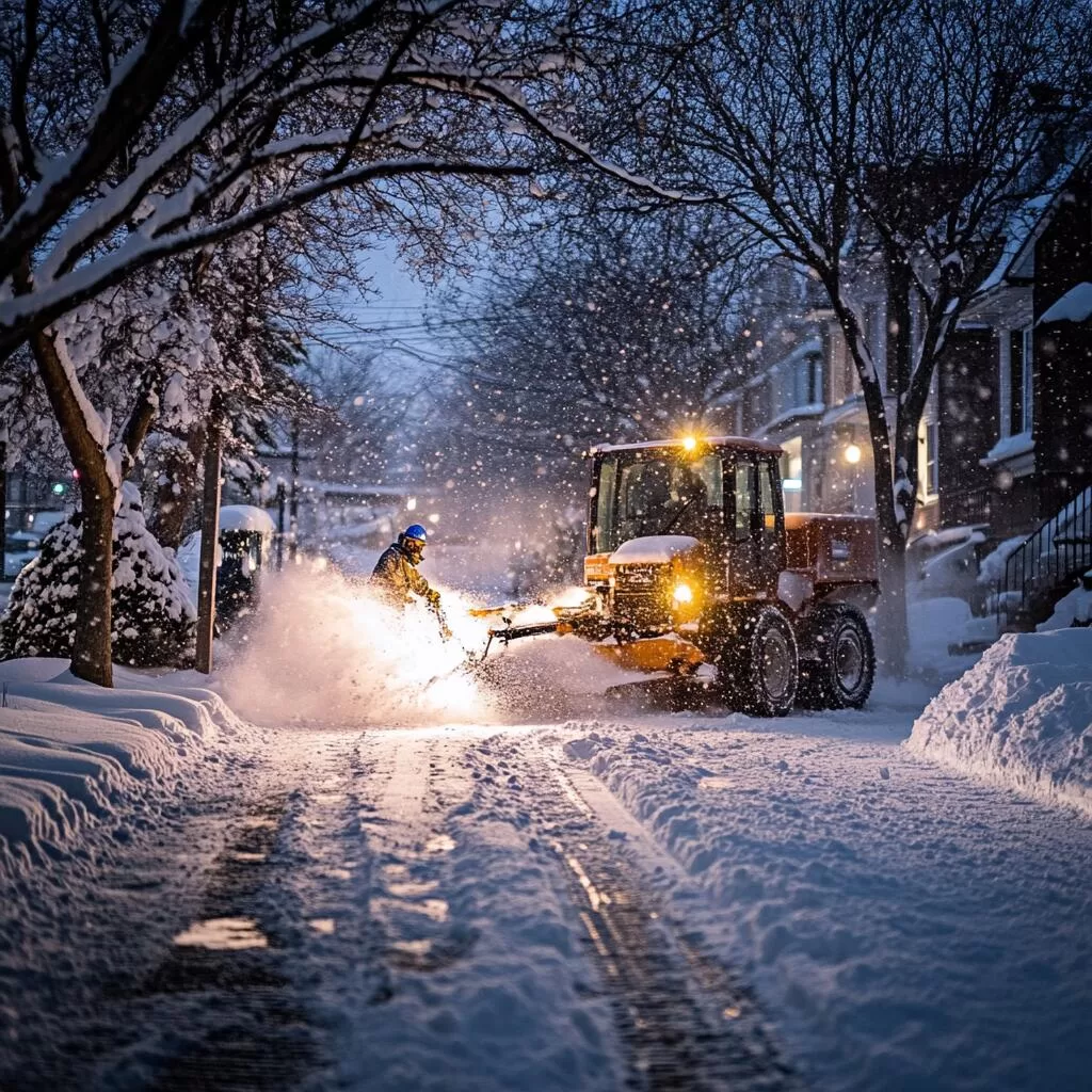 commercial snow plowing in Toronto