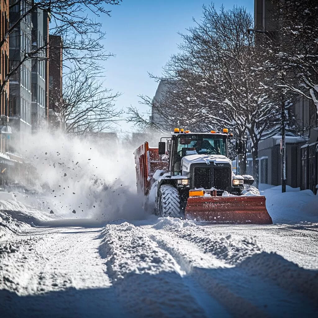 Commercial snow removal in North York