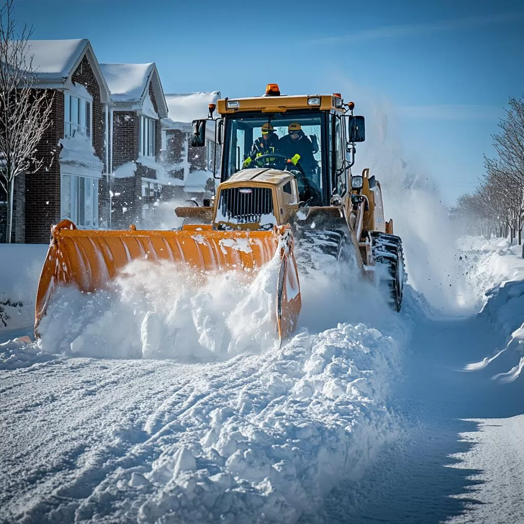 Commercial snow removal in Schomberg