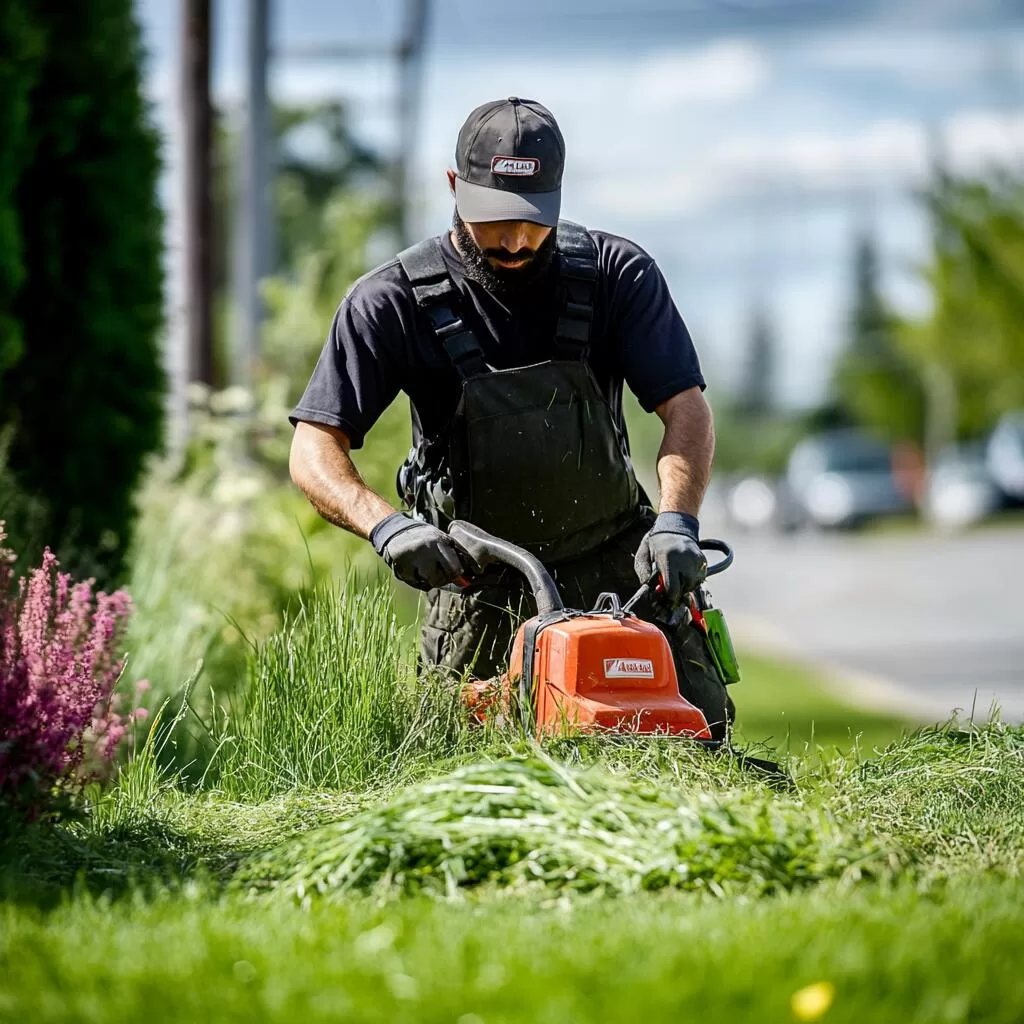 Commercial cutting grass in Markham