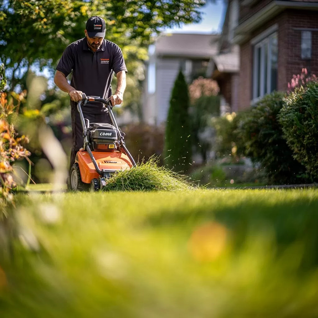 Commercial cutting grass in The Beaches