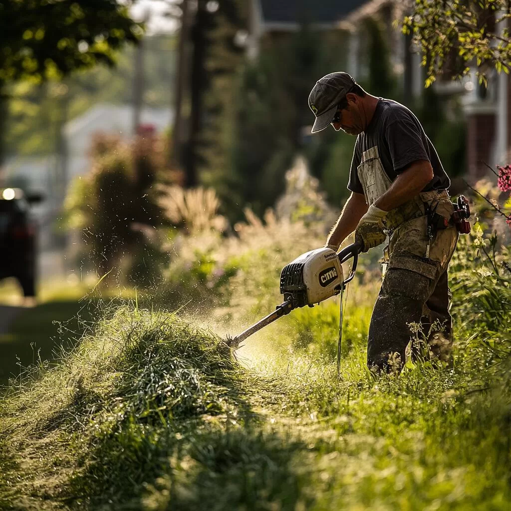 Commercial Cutting Grass in Unionville