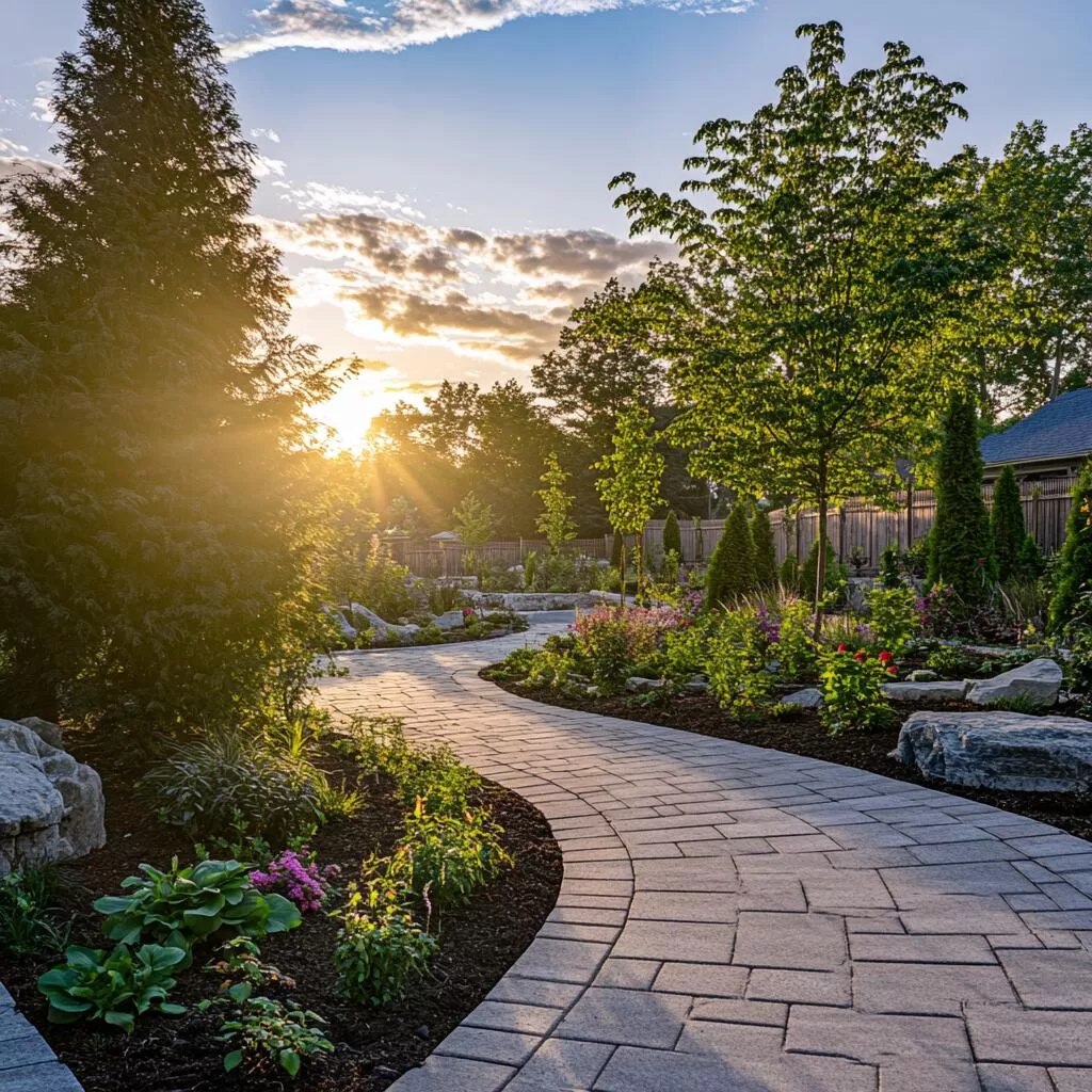 Commercial maintenance landscape in Stouffville