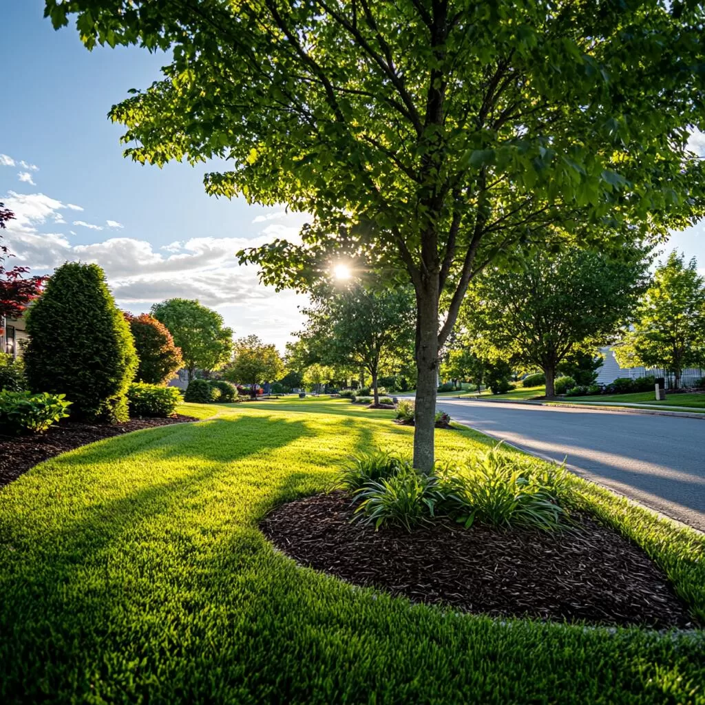 Commercial maintenance landscape in Unionville