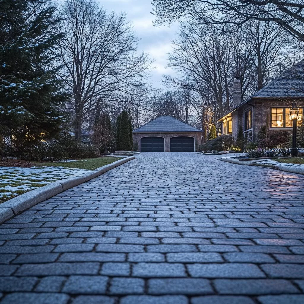 Commercial driveway interlocking in Blue Mountain