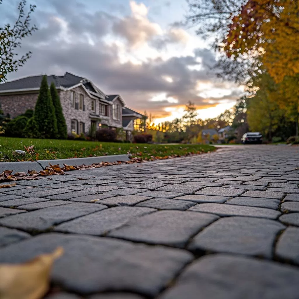 Commercial driveway interlocking in Burlington