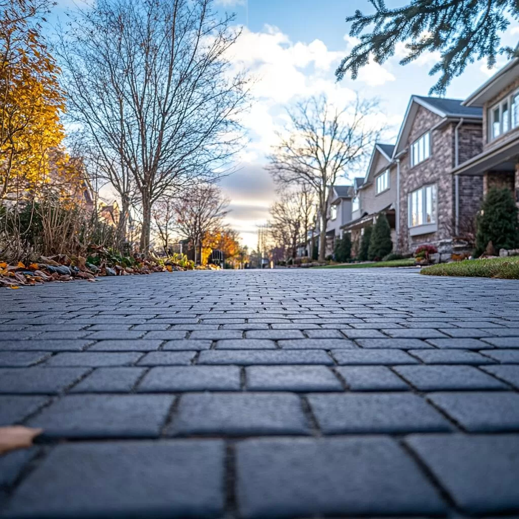 Commercial driveway interlocking in King City