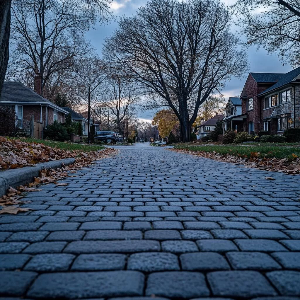 Commercial driveway interlocking in Oshawa