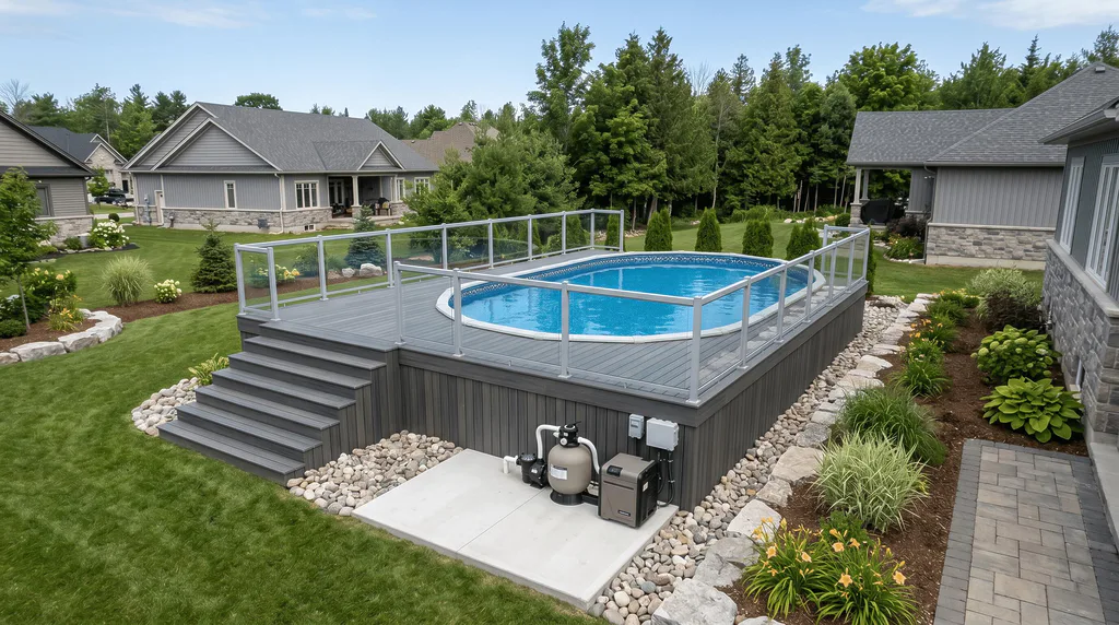 Above ground pool Installation in Collingwood