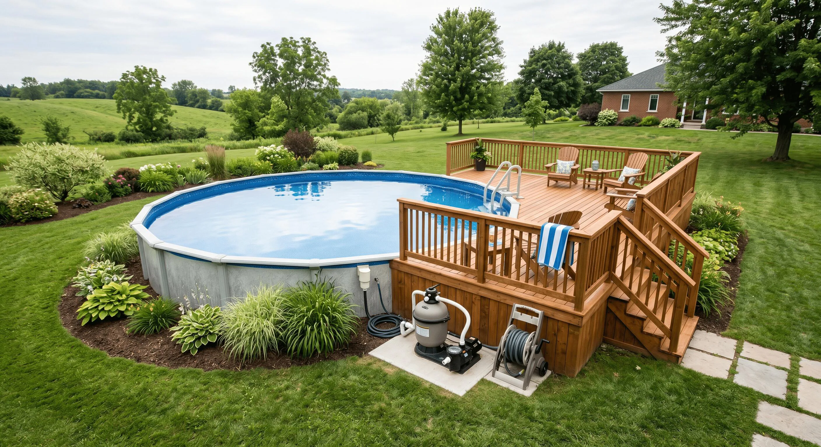 Above Ground Pool Installation in Concord