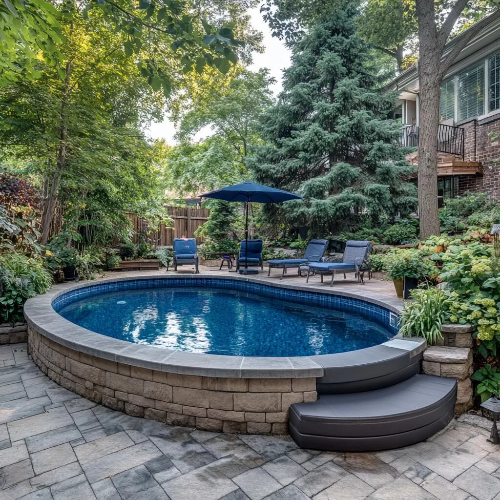 Above Ground Pool Installation in Barrie