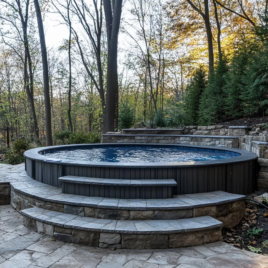 Above Ground Pool Installation in Blue Mountain