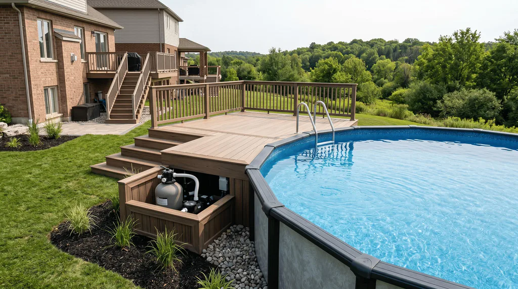 Above Ground Pool Installation in Burlington