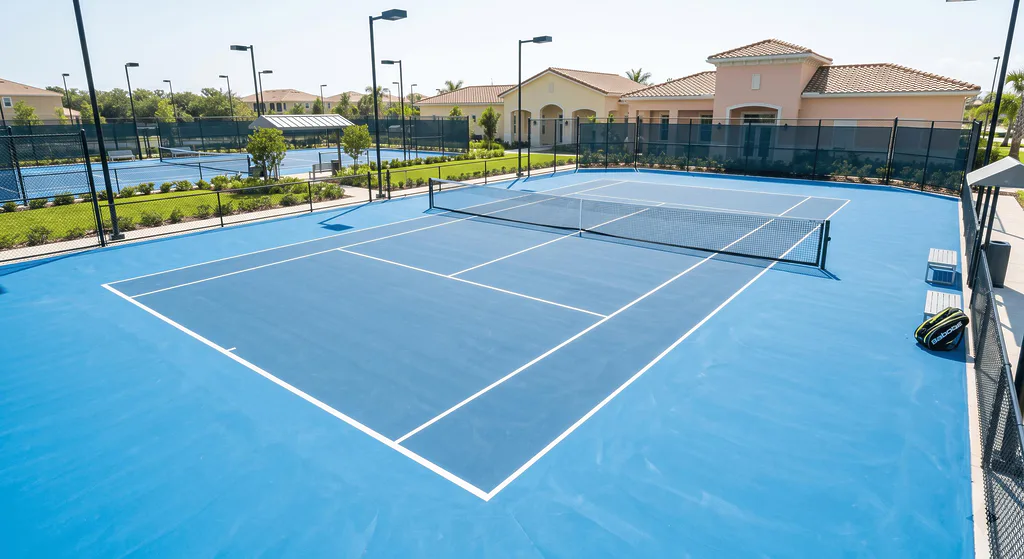 Tennis Court Construction in Maple
