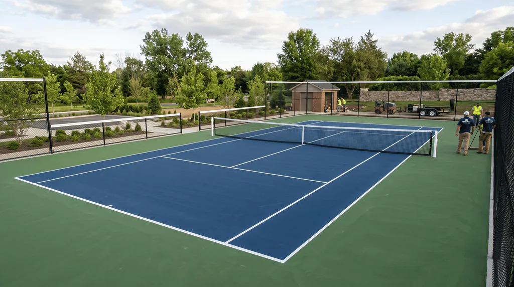 Tennis Court Construction in Markham