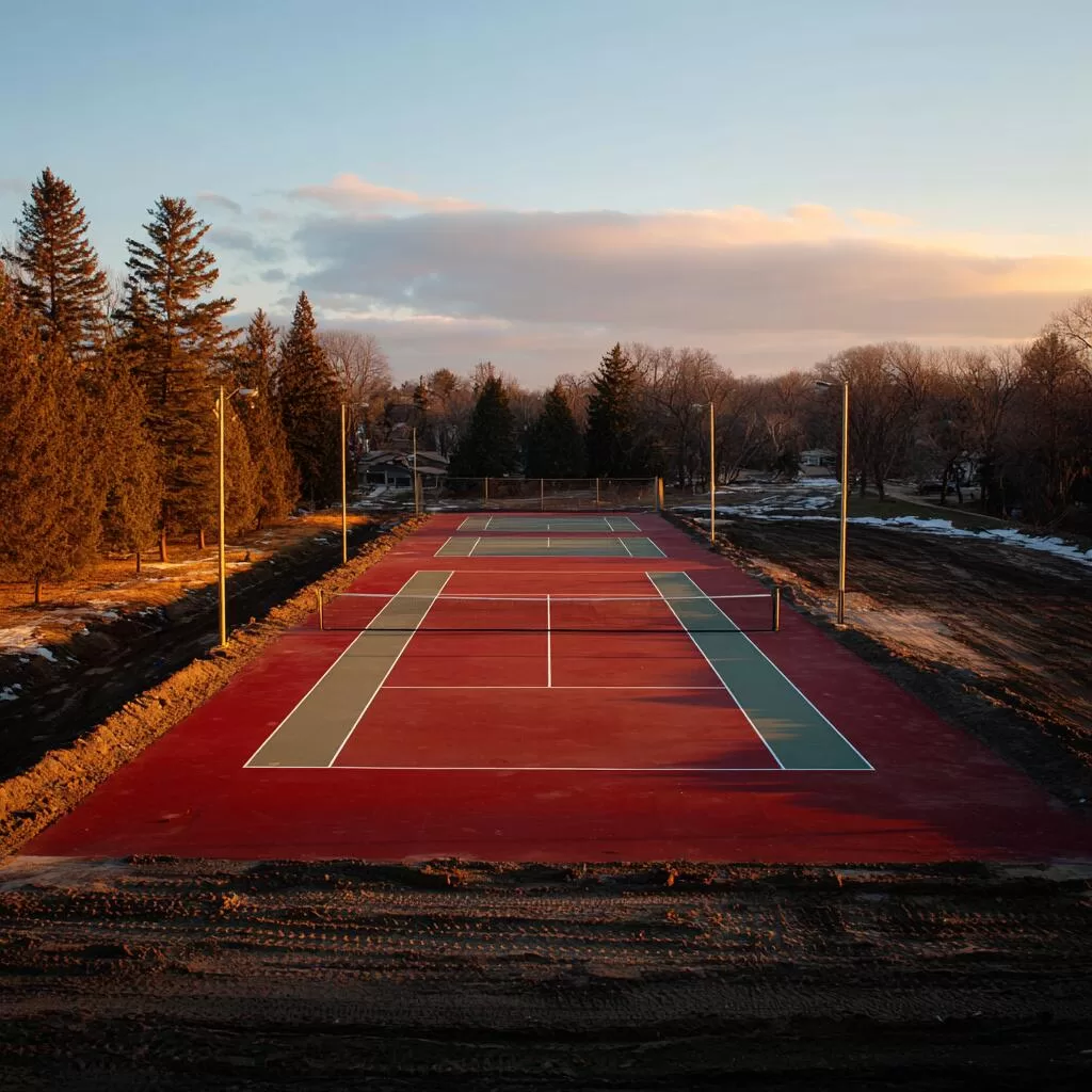 Tennis Court Construction in Unionville