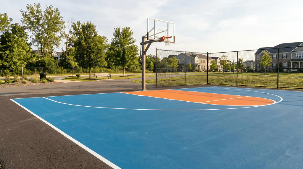 Basketball Court Construction in Aurora