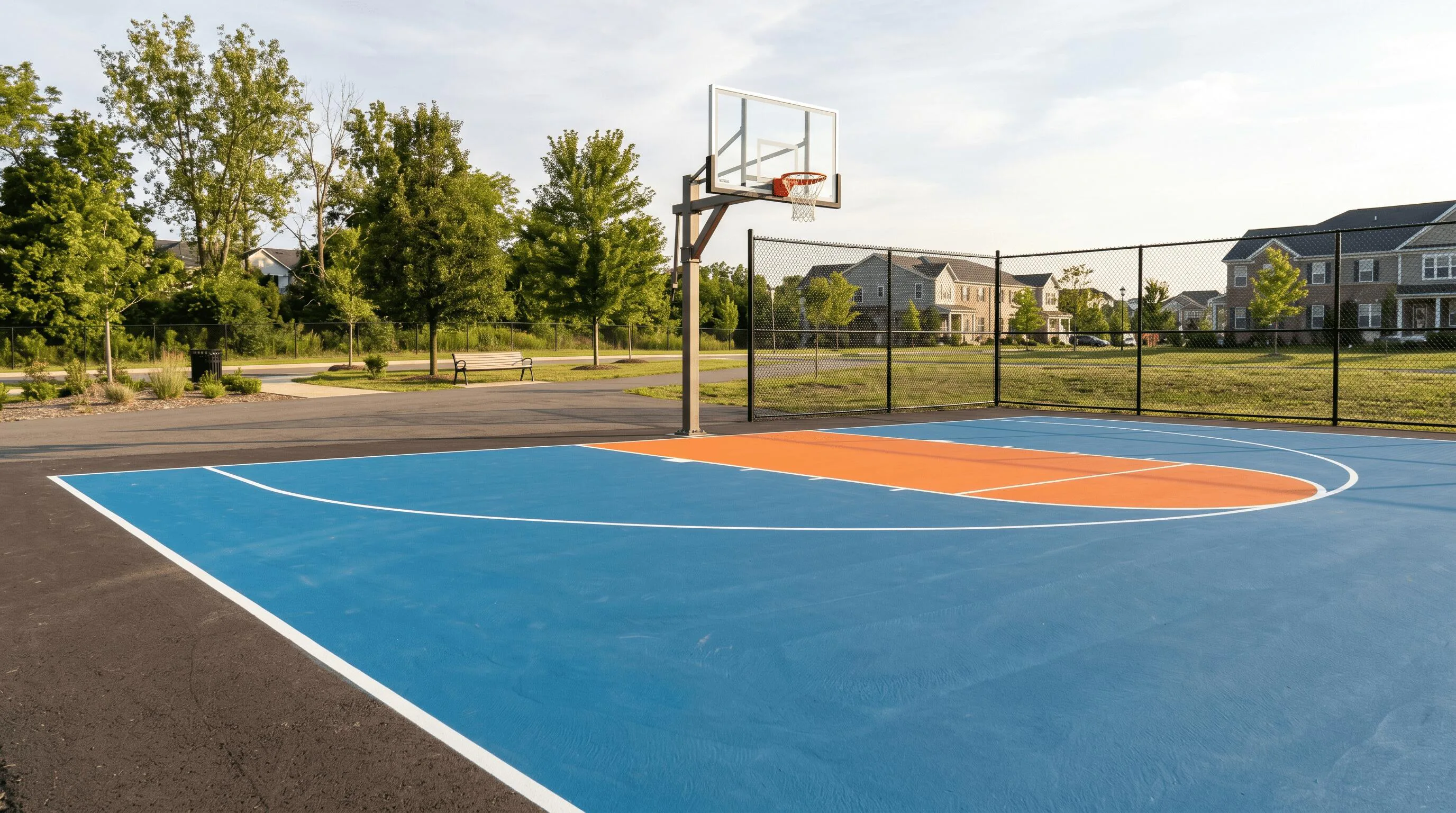 Basketball Court Construction in Aurora