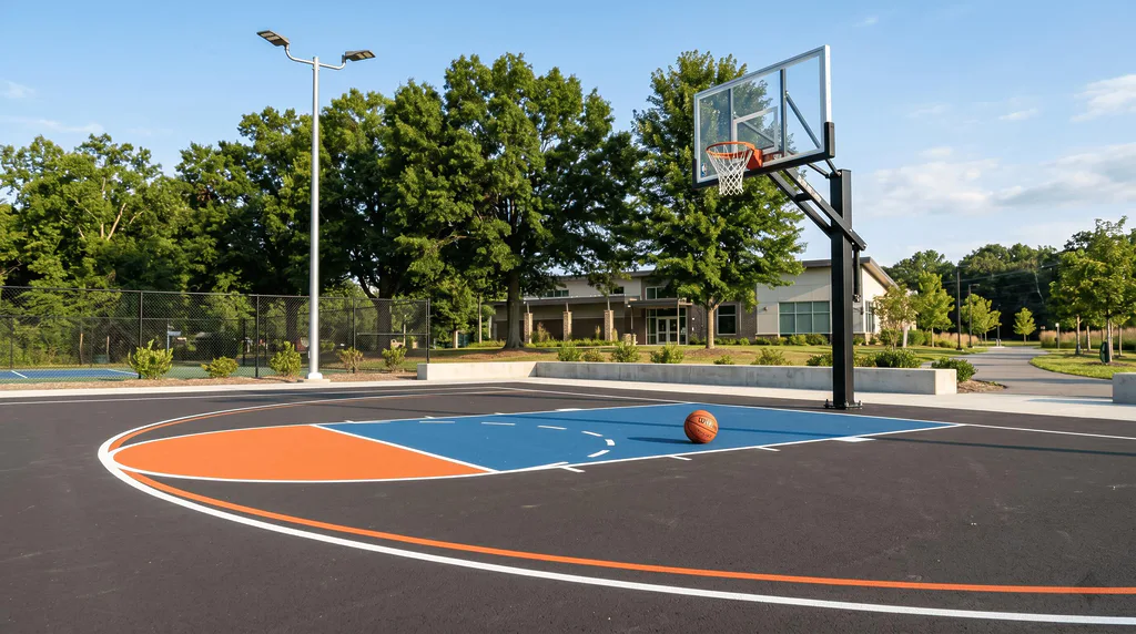 Basketball Court Construction in Downtown Toronto