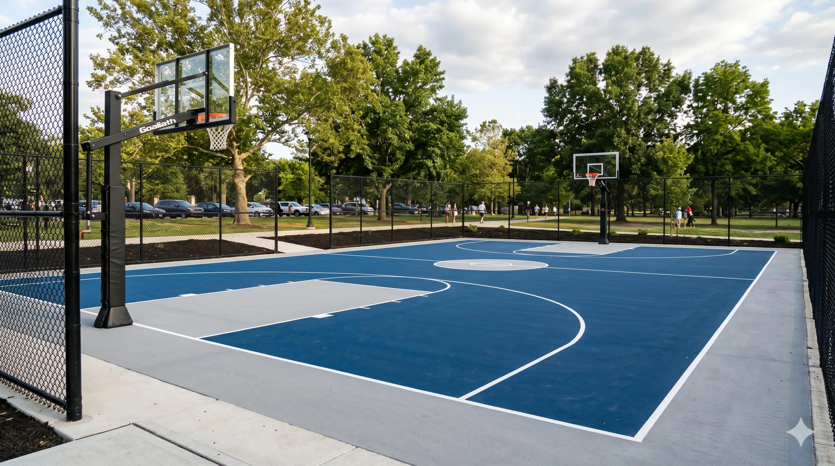 Basketball Court Construction in Milton
