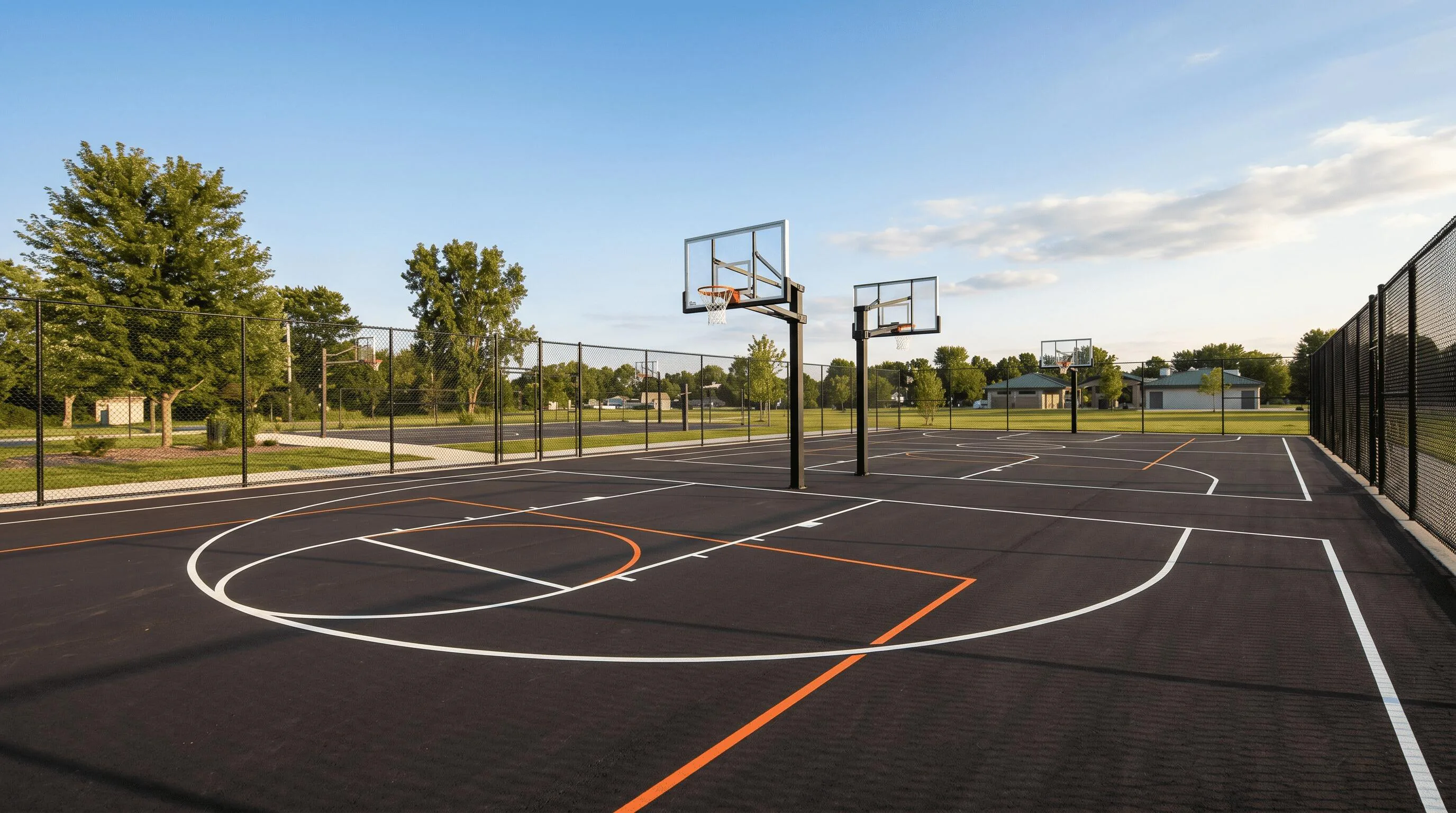 Basketball Court Construction in Oakville