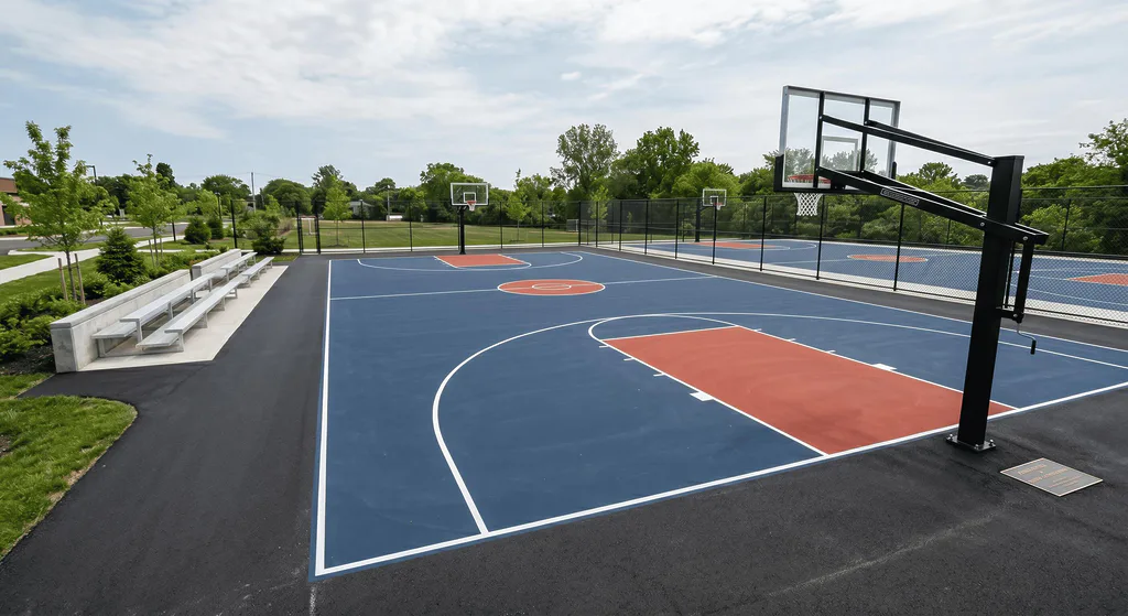 Basketball Court Construction in Rosedale