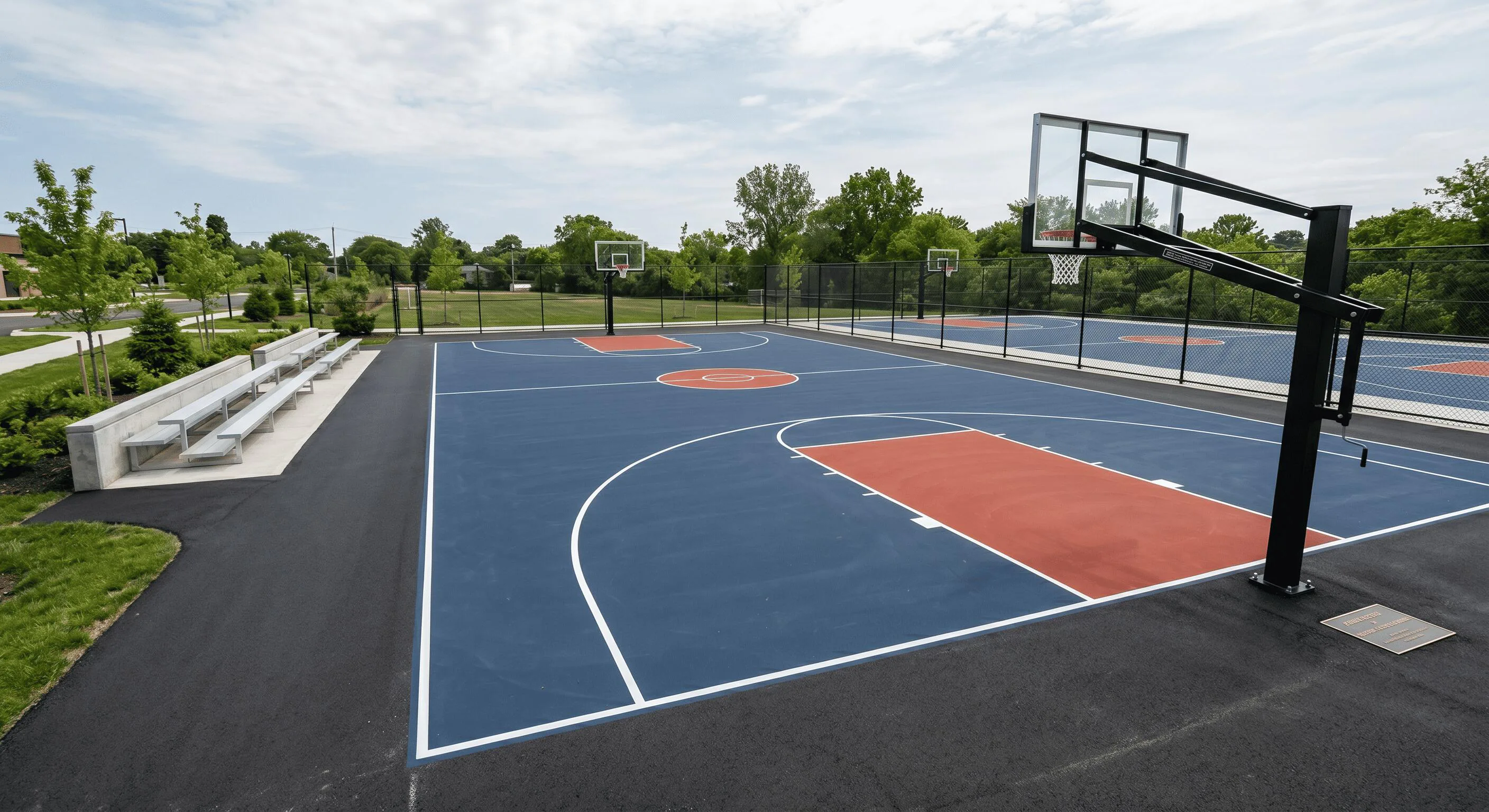 Basketball Court Construction in Rosedale