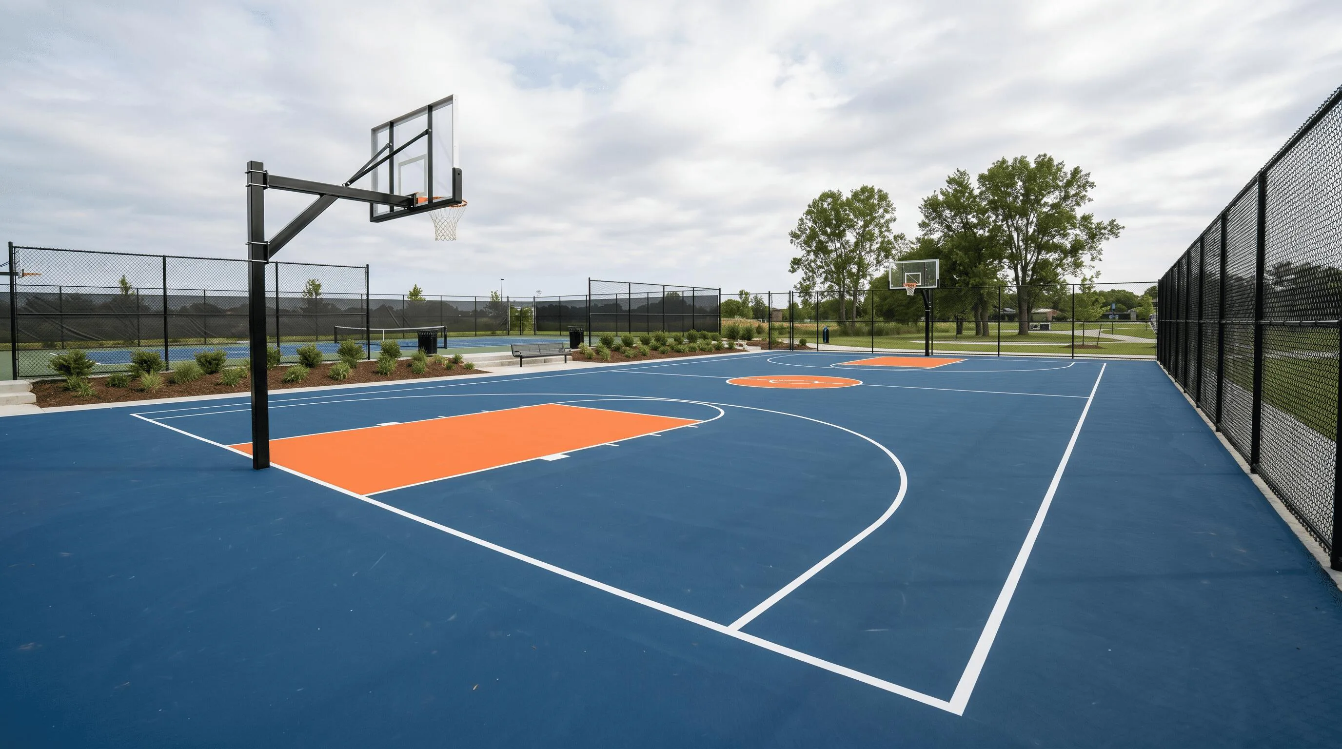 Basketball Court Construction in Schomberg