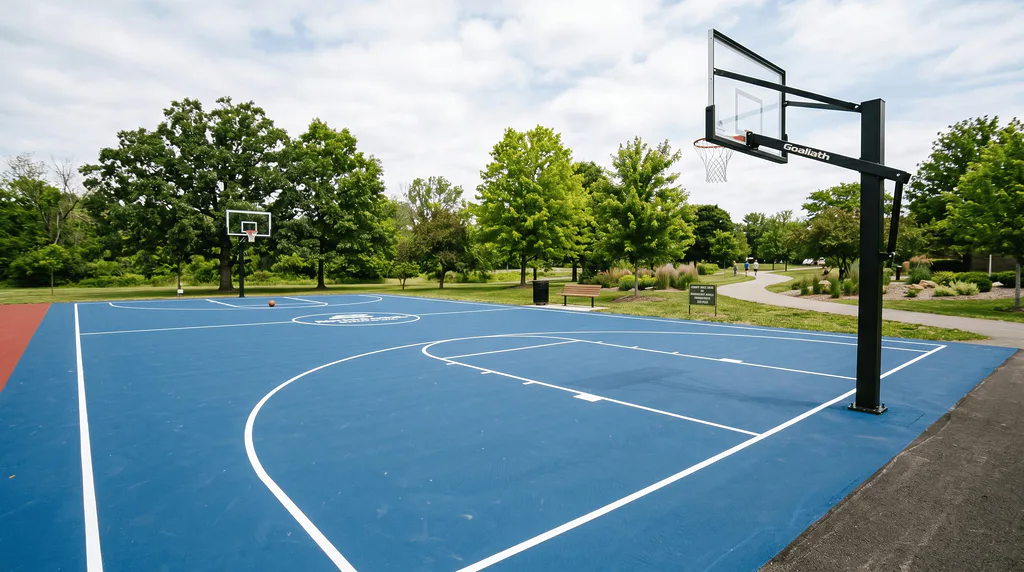 Basketball Court Construction in Stouffville