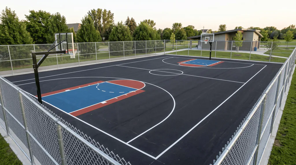 Basketball Court Construction in Unionville