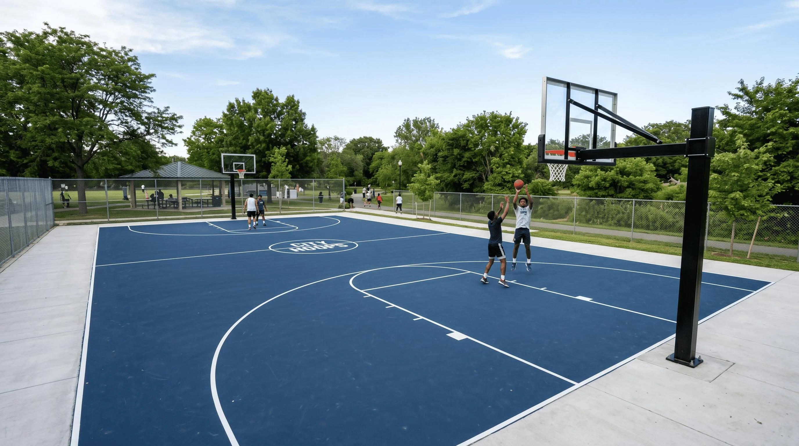 Basketball Court Construction in Uxbridge